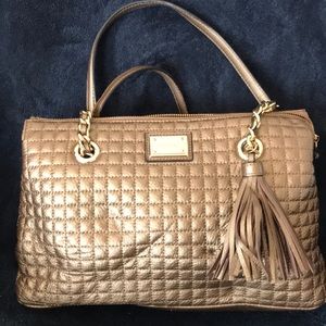 Calvin Klein Quilted Leather Handbag